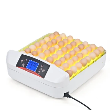 56 Vajcia Inkubátor Full-automatické Vajcia Inkubátor Hatcher Násadové Vajcia Stroj s regulovateľnou Teplotou Onekey LED Vajcia Tester