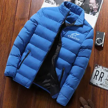 2020 zimné Alpine hviezdy bunda pánska móda stojan golier pánská vetrovka bunda pánske pevné hrubé bunda a kabát mužov zimný kabát