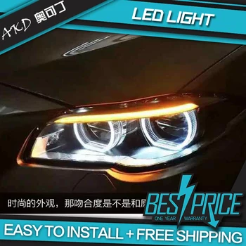 AKD Auto Styling Head Lampa pre F10 F18 Svetlomety 2010-2017 520i 525i 530i Všetky LED Reflektor DRL Hid Bi Xenon Auto Príslušenstvo
