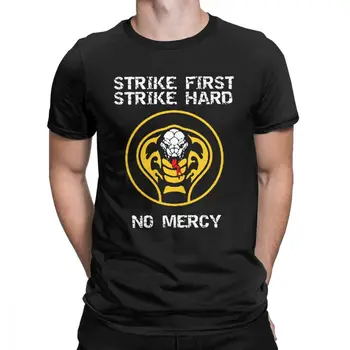 Cobra Kai Karate Kid T-Shirt pre Mužov Zábavné Čistej Bavlny Tees Okrúhlym Výstrihom, Krátky Rukáv T Košele 6XL Oblečenie