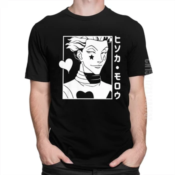 Novinka Hunter X Hunter T Shirt Mužov Bavlna Tees Jedinečné Japonské Anime Manga Tričko Hisoka Morow T-shirt Oblečenie Legrační