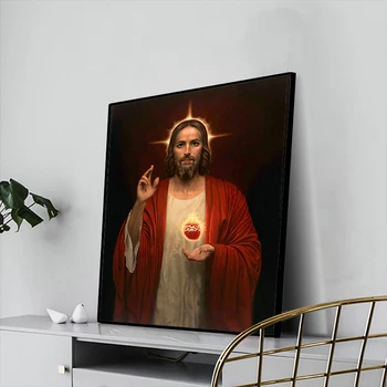 Christian Ježiš Umenie Stenu Obrázok, Plagát a Tlač Plátno na Maľovanie & Kaligrafie Dekor Spálne, Obývacia Izba Domova Cirkvi
