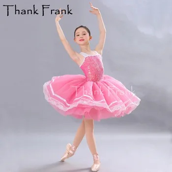 Sequin Balet Kostýmy, Šaty Pre Deti Dancewear Lyrickej Adulto Profesionálne Tutu Bublina Baletné Sukne Klasická Balett Dievča