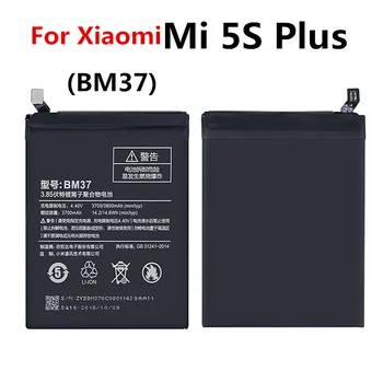 Pre Xiao BM37 Mobilný Telefón Batéria Pre Xiao Mi 5s Plus 5Splus Batérie 3800mAh Náhradné Batérie