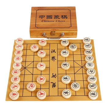 Rada Čínsky Šach Dreva Tradičné Nastaviť Tabuľka Hru Čínsky Šach Doskové Hry pre Dospelých, Rodiny Hry, Šachové Hry BG50CC