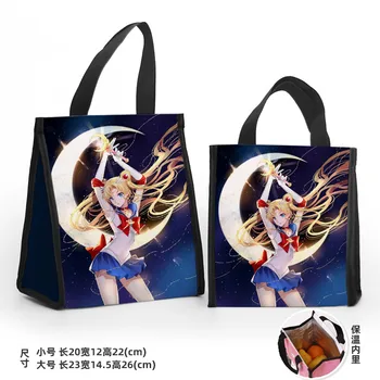IVYYE Sailor Moon Módy na Mieru Obed Tašky Cartoon Tote Teplé Skladovanie taška Prenosná Ženy, Dievčatá Unisex Nové