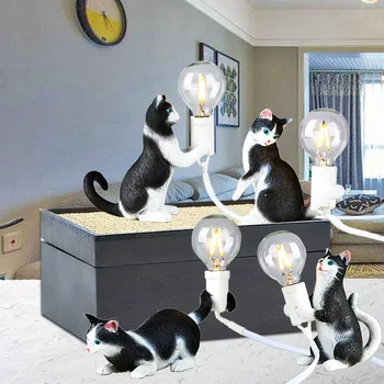 Živica Mačka Dizajn Lampy Tvorivé Nočné Svetlo Stolík, Nočné Lampy Deti, Detské Izby, Dekorácie Čítanie Nočné Lampy