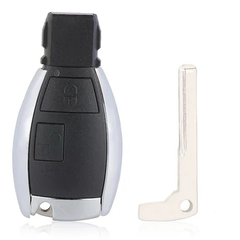 KEYECU Upravené Smart Remote Kľúča Vozidla púzdro S 2/ 2+1/ 3/ 3+1/ 4 Tlačidlá - FOB na MB Mercedes Benz CLS C E S W124 W202
