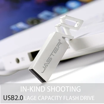 JASTER Rvs Groothandel Metalen USB Flash Disk kl ' úč 4 gb 16 GB 32 GB, 64 GB Gepersonaliseerde Pero Disk USB Memory Stick U Diskov
