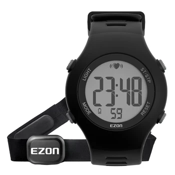 EZON T037 Značky Srdcového tepu Vonkajšie Športové Hodinky pre Muža, Ženy, 50M Nepremokavé Digitálne Hodinky Plávanie Beh Watch