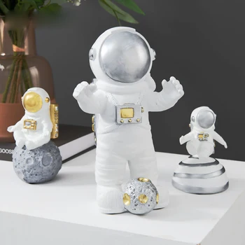 Kreatívne astronaut spaceman miniatúrne figúrky Živice Plavidlá víla záhradný stôl dekorácie obývacia izba domáce dekorácie príslušenstvo
