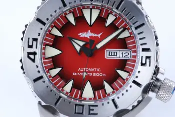 Heimdallr Monster Automatické Hodinky Mužov NH36A Diver Sledovať 200m Sapphire Crystal Mechanické Náramkové hodinky C3 Svetelný Pánske Hodinky