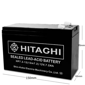 12V Batéria 7.2 Ah 7Ah Sealed Lead-acid Skladovanie Nabíjateľná pre Deti Elektrické autíčko Baby Carrier UPS Stolná LED Svetlo