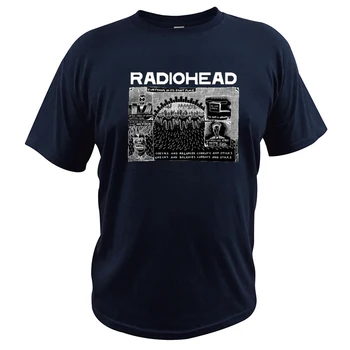 Radiohead T Shirt Anglická Rocková Kapela Tričko Bavlna Mäkké Priedušné Kvalitné Tričko Basic Camisetas