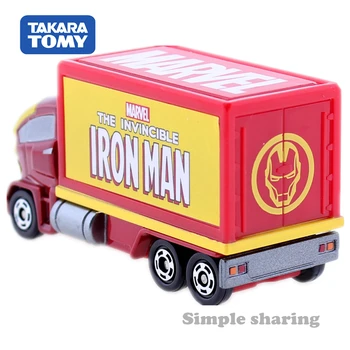 Takara Tomy Tomica Marvel NALADIŤ Maskované Vykonávať Model Auta Disney Motory Iron Man Obrázok Kamión Hračiek Diecast Miniatúrne Deti na Čačky