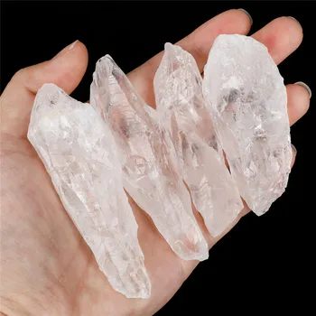 1pcs 6-8 cm Prírodná Biela Kremenné Kryštály, Kamene Surové Crystal Prírodné Suroviny Prútik Quartz Geode Crystal Klastra Uzdravenie Vzor