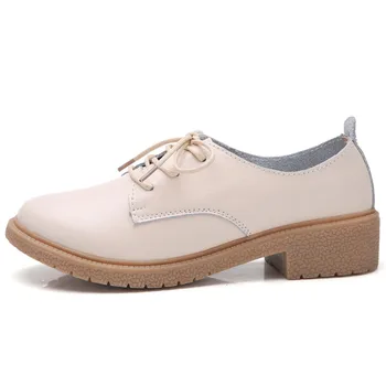 TIMETANGwomen topánky veľkosť pravej kože krajky-up oxford topánky pre ženy heeltop 3,5 cm Jeseň luxusné mokasíny femaleshoeE028