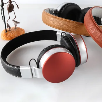 MS-K4 Skladacia Bezdrôtové Slúchadlá Bluetooth Headset Stereo Gaming PU kožené Slúchadlá S Mikrofónom Podpora TF/SD Karty, MP3 Prehrávača u