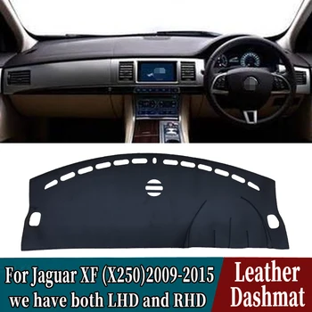 PU Kožené Dashmat Panel Kryt Mat Koberec Automobilu-Styling príslušenstvo Pre Jaguar XF (X250) 2009 2010 2011 2012 2013