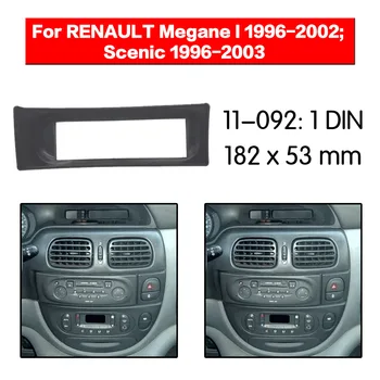 Stereo Panel Dosky autorádia Fascia Surround Pre RENAULT Megane som 1996-2002 Scénické 1996-2003 DVD Refitting Rám palubnej doske Auta