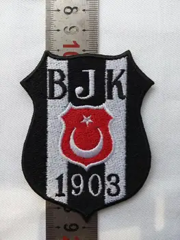 2 ks/veľa futbal Futbal fussball klub Tím Besiktas J. K. logo žehlička na Patch Aufnaeher Nášivka Buegelbild Vyšívané turky