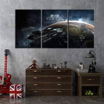 Obrázky Kozmických lodí, EVY on-Line videohry Plagát na Stenu-Nálepky Plátne, Obrazy na Stenu Decor Č RÁM