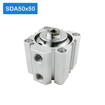 SDA50*50 ,50mm Otvoru 50 mm Zdvih Kompaktné Vzduchové Valce SDA50X50 Dual Action Vzduchu v Pneumatických Valcov