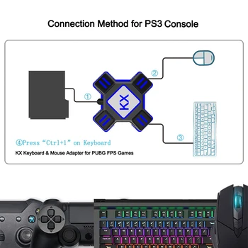 2020 Bez Odkladu Hry Myš Klávesnica Converter Adaptér S Typ-c Converter Pre Nintendo Prepínač PS3, PS4 Xbox PC Gamepad PUBG Hra