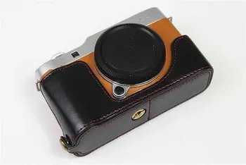 Fotoaparát Pu Kožené puzdro Spodný Otvor Verzia Ochranné Polovicu Tela Kryt Základne Pre Fujifilm Fuji XA7 XA20 XA5 X-A7 X-5 X-A20