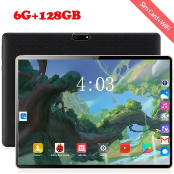 2020 Doprava Zadarmo 10-Palcové Tablet PC Android 8.1 Octa-Core 4G Siete Wifi 6GB RAM, 128 GB ROM IPS GPS Tablet pre Deti
