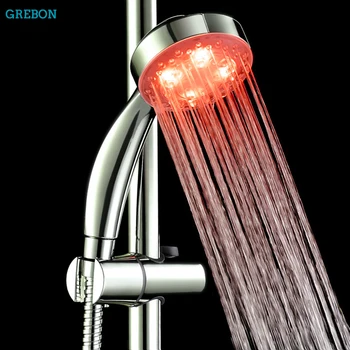 Sprcha Hlavu LED Svetlo, Kúpeľňa Úsporu Vody Strane Zrážok Filter Farby, Tlak, Zrážky Senzor, Nastaviteľné AUTOMATICKÉ Zmeniť Sprej Veľká