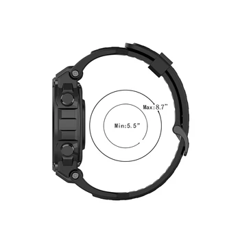 UEBN Silikónové Popruh pre Amazfit T-REX Smart hodinky Vymeniteľné príslušenstvo pre Xiao Huami Amazfit T-rex Náramok watchbands