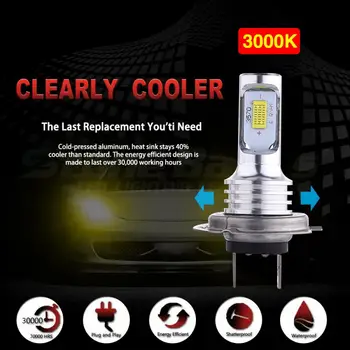 2 ks H7 Auto Hmlové svietidlo 6000K Super White 7000LM CREE LED Žiarovky Svetlometu Auta Vysoká Nízka Lúč Auto Svetlá Príslušenstvo