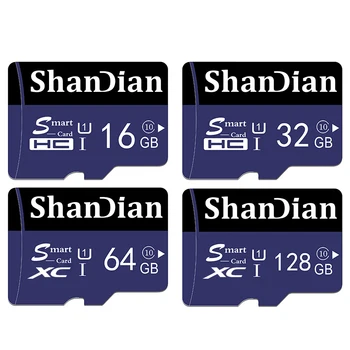 ShanDian Pôvodného Micro sd karta 64 GB 32 GB, 16 GB 8 GB slot pre SDXC SDHC Pamäťová Karta MicroSDXC karty MicroSDHC class10 trieda 6 TF Kariet Microsd
