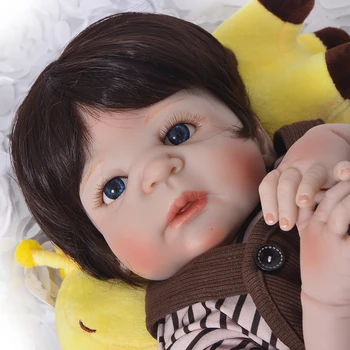 KEIUMI 23 Palec Roztomilý Reborn Boneca Chlapec Ručné Silikónové Reborn Baby Doll celého Tela Vinyl Deti Hračky Pre detský Narodeninám
