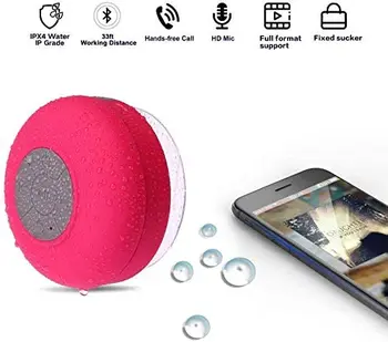 Sprcha Reproduktor Bluetooth Vodotesný, Odolný voči Vode Hands-Free Prenosných Bezdrôtových Vstavaný Mikrofón Pevný Prísavkou
