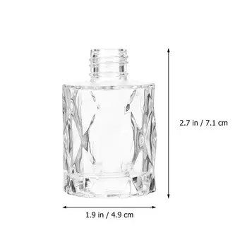 4pcs 50ml Vintage Sklenený Difúzor Transparentné Sklo Parfum Fľaše Naplniteľné Difúzor Kozmetika Kontajner Bez Spp
