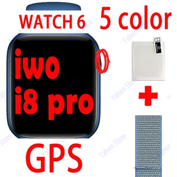 Pôvodné IWO i8 pro Smart Hodinky 44 MM Bluetooth GPS Sport Series 6 Srdcovej frekvencie Smartwatch PK IWO 13 W56 11 PRO KF88 Pre Mužov, ženy