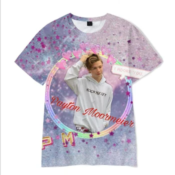 Payton Moormeier Deti T-shirt Roztomilý Topy PYTN 3D Print T Shirt Grafické Tees Chlapci/dievčatá Cartoon Vtipné Tričko Deti Oblečenie