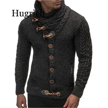 2020 Cardigan Sveter Kabát Muži Jeseň Fashion Pevné Svetre Bežné Teplé Pletenie Jumper Sweater Mens Coats Plus Veľkosť 3XL