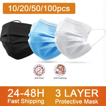 Lekárske Úst Tvár Masku, Jednorazové netkanej Textílie Masky Kryt Proti Prachu Strmeň Tvár Chirurgické Masky