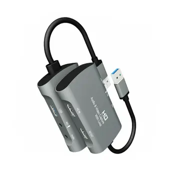 Dual HDMI Video Capture Karty 4K 1080P 60FPS USB3.0PS4 XBOX Prepínač Hra Audio Video Live Streaming na Macbook Notebook PC