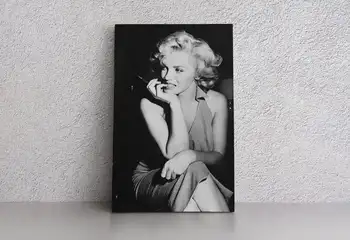 Vytlačené plátno HD Marilyn Monroe Plagát Domova Maľovanie Black White Lady Wall Art Obrázok Pre Obývacia Izba Modulárny Č Rámovanie