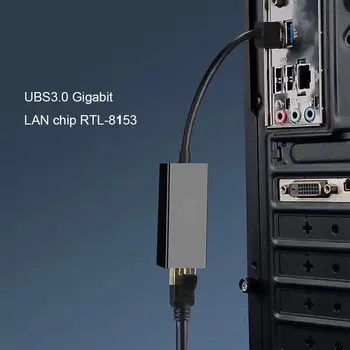 USB Ethernet USB 3.0 na RJ45 ROZBOČOVAČA 1000Mbps Lan RTL8153 USB Sieťová Karta Ethernet pre Xiao Mi Rámček 3/S Set-top-Box