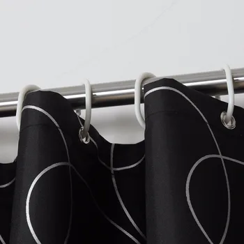 Tajomstvo Čiernej Dizajnér Plesní, Bez Nepremokavej Textílie Sprchový Záves Líniové Kúpeľňa Polyester Waterproof Domov Okno Opony