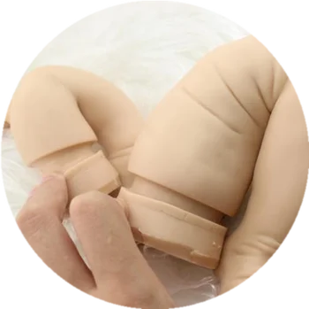 Pevný silikónový reborn baby doll súprava/reborn-panenku-kits Zriedkavé obmedzený ničím nenatrené prázdne bábika auta