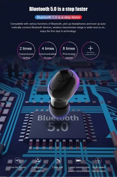 Mini Bezdrôtový Bluetooth Headset TWS Športové Bluetooth Headset Pre Umidigi S5 Pro A7 Pro F2 A5 Bezdrôtové Nabíjanie V Uchu Slúchadlá
