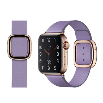 Vhodné pre apple hodinky remienok moderné veterné spony typu Apple hodinky kožený remienok iwatch2 / 3/4 generácie 5 priedušná hovädzej kože s