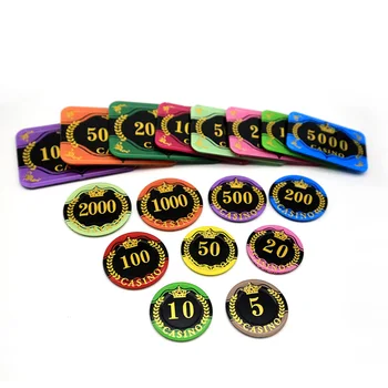 17 Farbách 10 KS/VEĽA Pokerové Žetóny Koruny Akryl Casino Chips