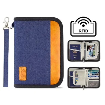 Obchodné Mužov Anti-RFID Pas Package Kreditnej Karty Balík, ID Pas Klip Súbor Multi-Card Skladovanie Taška Spojka Cestovné Peňaženky